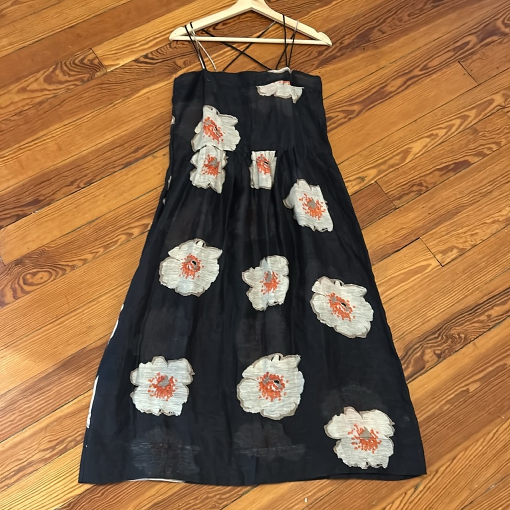 Isabel’s Marant Etoile Floral Linen silk Blend slip Dress size 36
